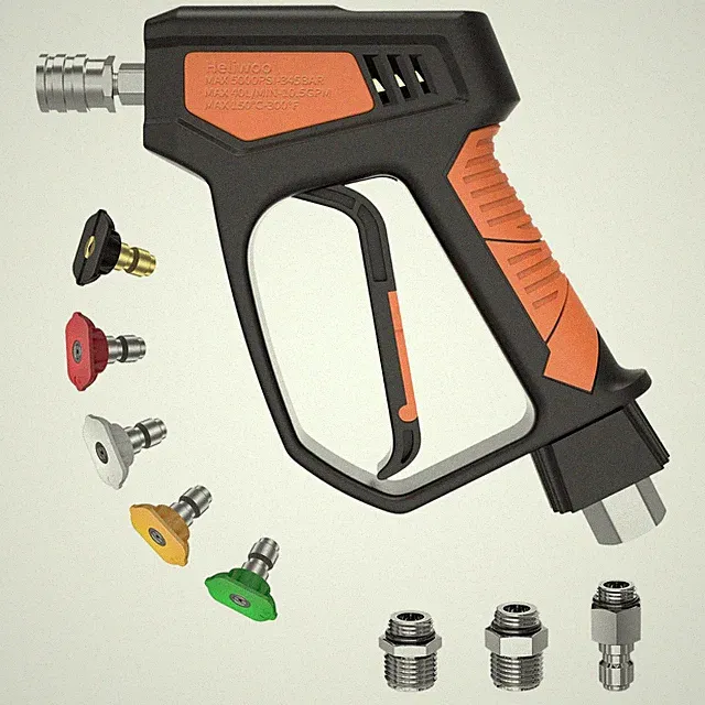 5000 PSI 10.5 GPM Pressure Washer Gun 3/8 Inch Swivel Plug M22 Fitting