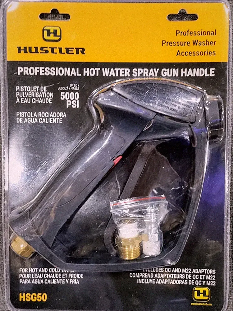5000 PSI HOT & COLD WATER PRESSURE WASHER SPRAY GUN HANDLE, HUSTLER