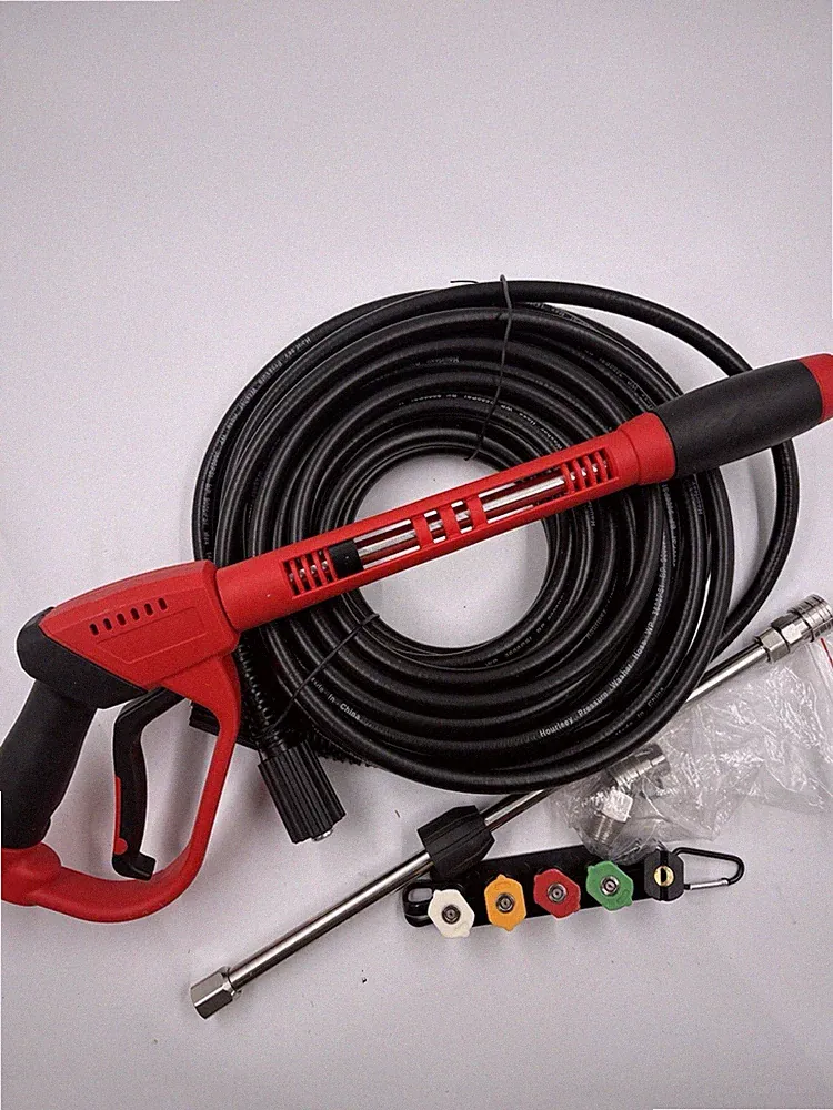 5000 PSI Pressure Washer Gun Kit High Pressure Hose Wand 5 Spray Nozzles