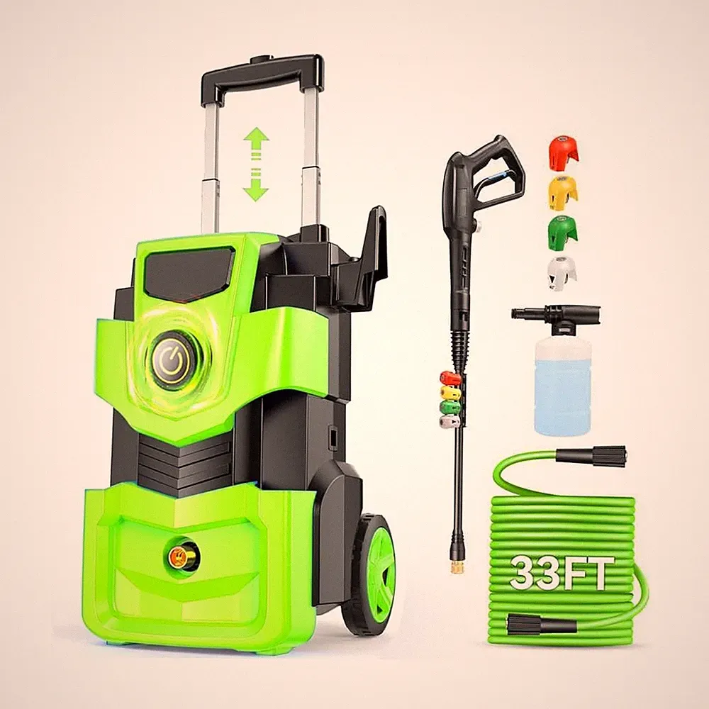 5000 PSI Professional Electric Pressure Washer,4.0 GPM Heavy Duty Power Washe...