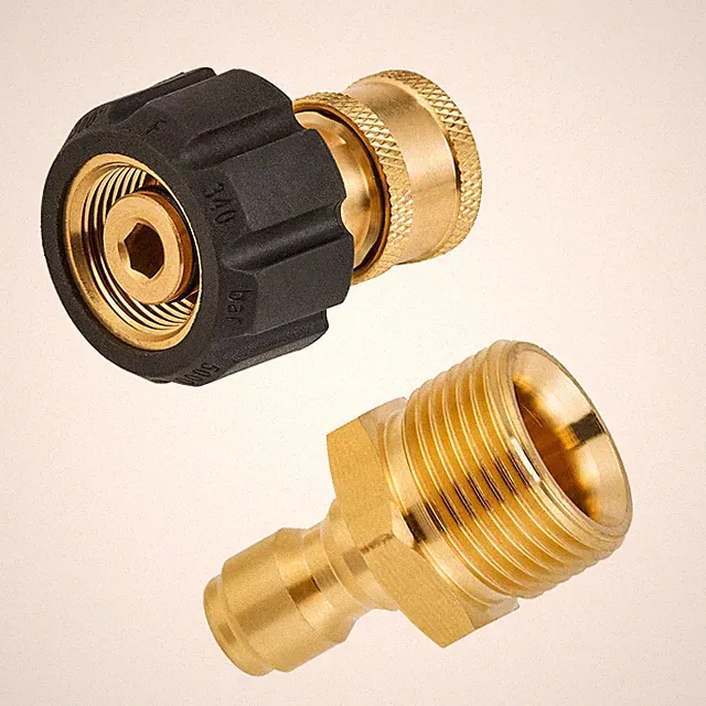5000 PSI RIDGE WASHER M22 to 1/4" Quick Connect Pressure Washer Adapter Set