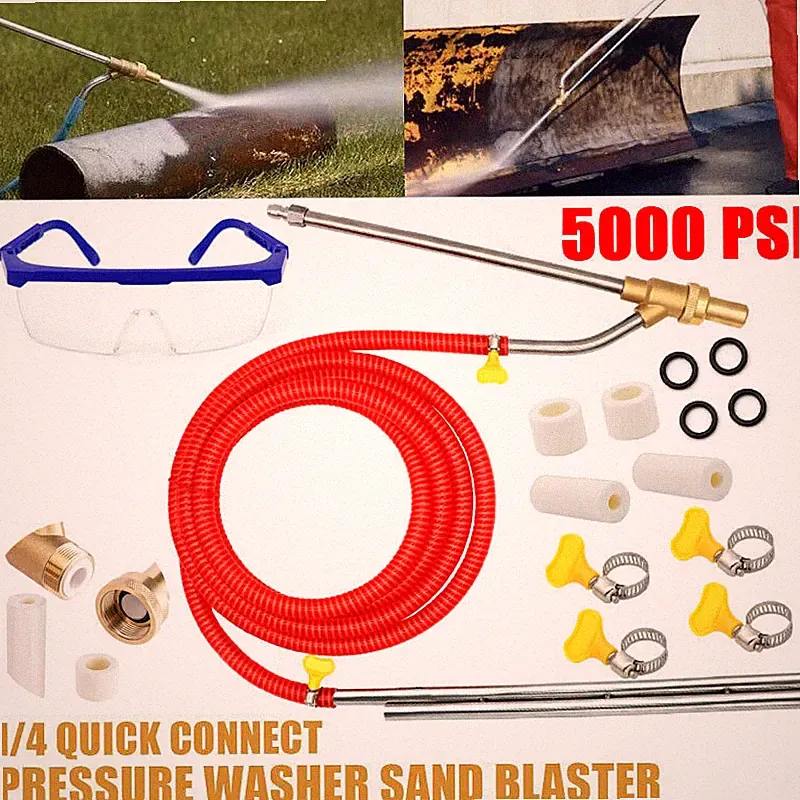 5000 PSI Sandblasting Kit for Pressure Washer Sand Blaster Attachment Power