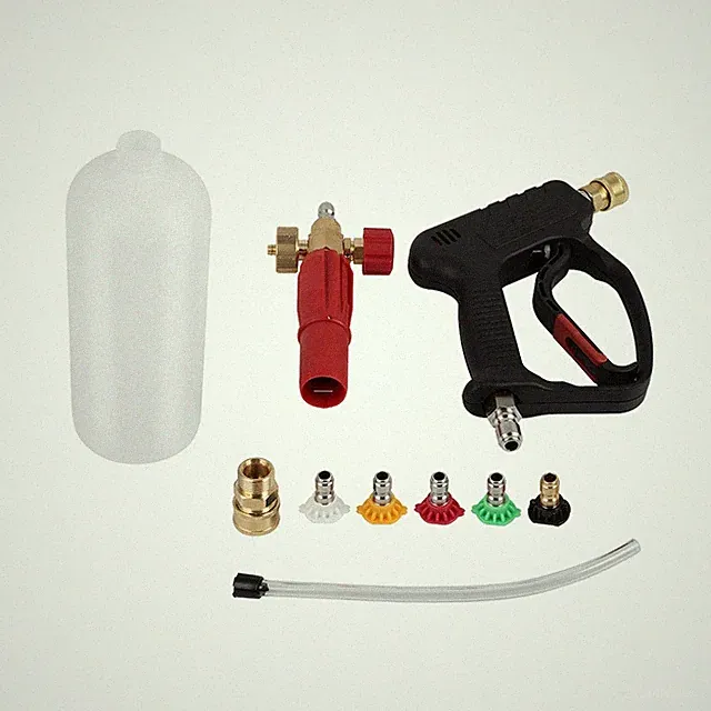 5000 PSI Short High Pressure Washer Gun Foam Cannon Gun Kit for Car Washing