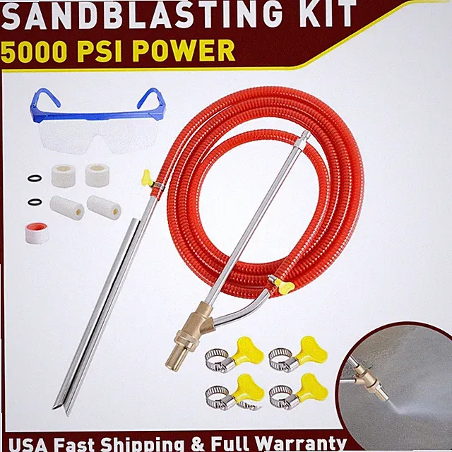 5000 Sandblasting PSI Kit for Pressure Washer Sand Blaster Attachment Power