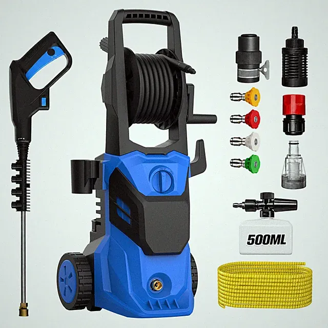 5000PSI Electric Pressure Washer 3GPM, 32.81ft Hose 4 Nozzles Power Washer