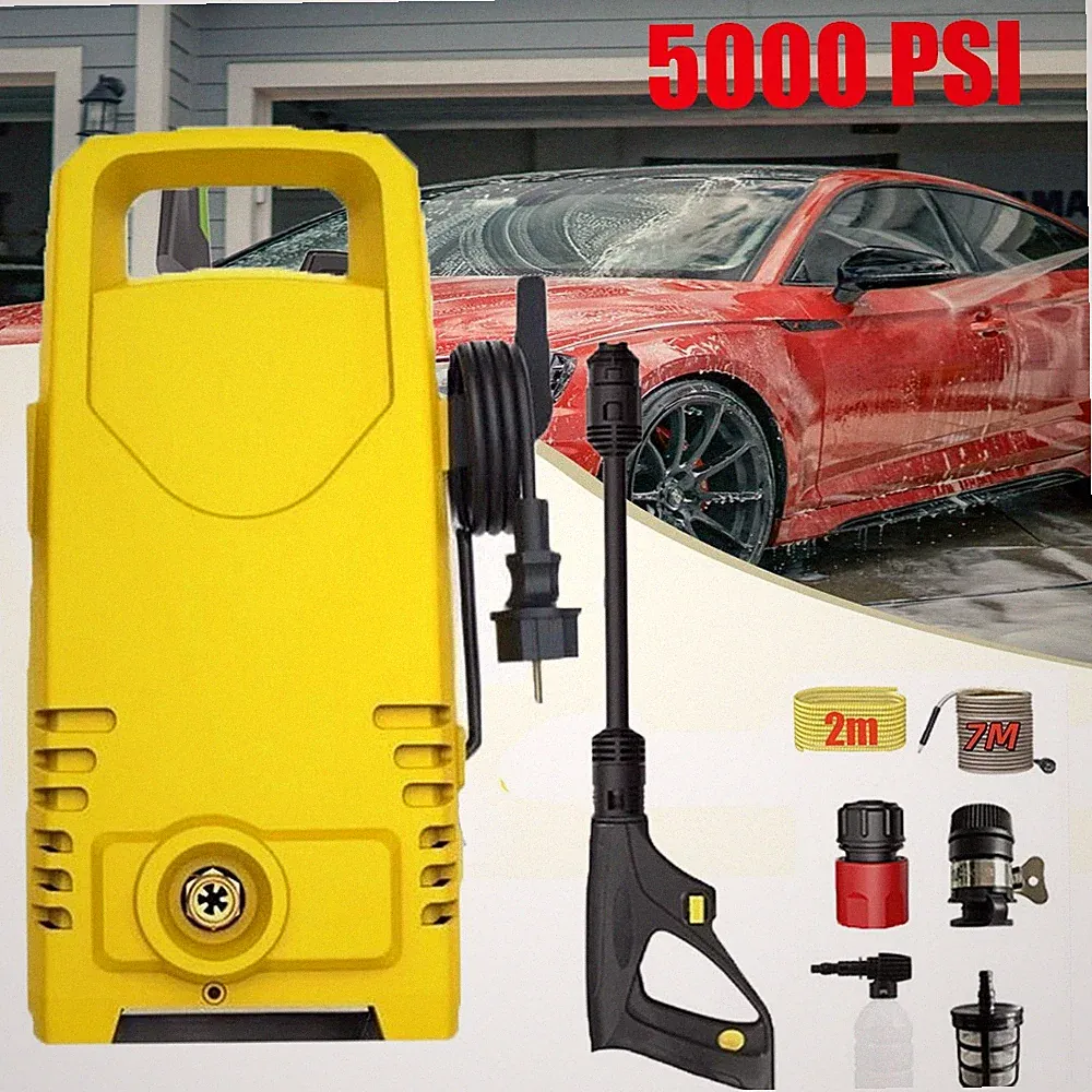 5000PSI Electric Pressure Washer High Pressure Power Washer with Hose Nozzles