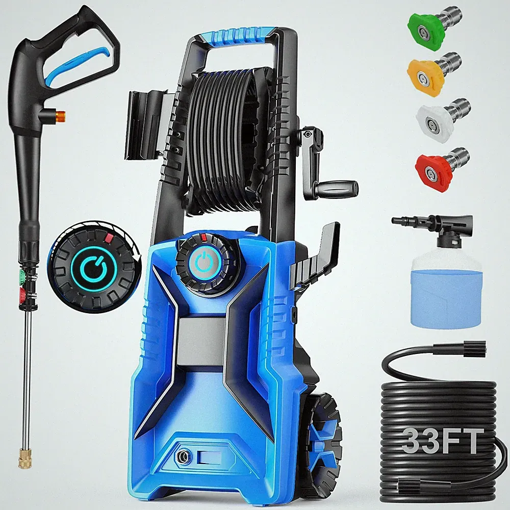 5000PSI Pressure Washer Adjustable Pressure,Power Washer with Foam Cannon,4 N...