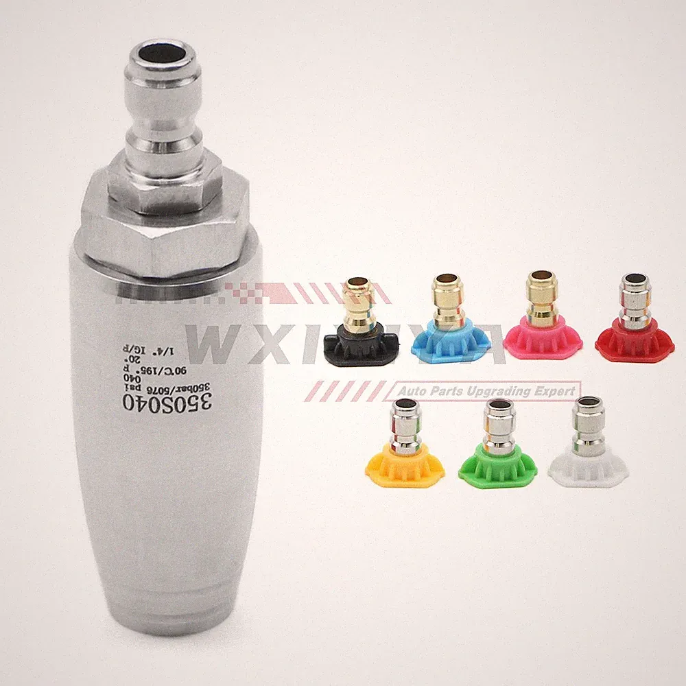 5076PSI High Pressure Washer Turbo Nozzle Spray Tip 1/4" Quick Hot / Cold Water