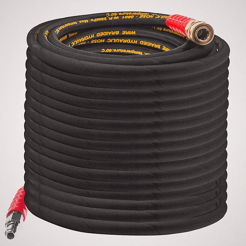 50FT 4000 PSI Pressure Washer Hose with 3/8" Quick Connect Fittings