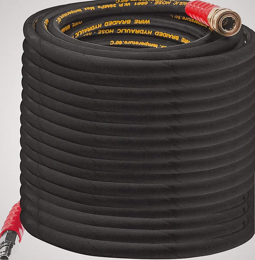 50FT 4000 PSI Pressure Washer Hose with 3/8" Quick Connect Fittings