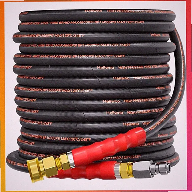 50FT 4800PSI Kink Resistant Pressure Washer Hose Heavy Duty Replacement Extensio