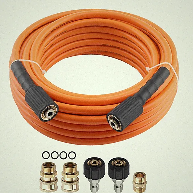 50FT 5800PSI Power Washer Extension Hose for Simpson Ryobi 3/8" Quick Connect