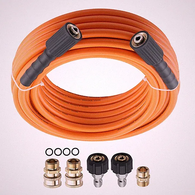 50FT High Pressure Washer Extension Hose 5800PSI w/ Coupler Kink Resistant