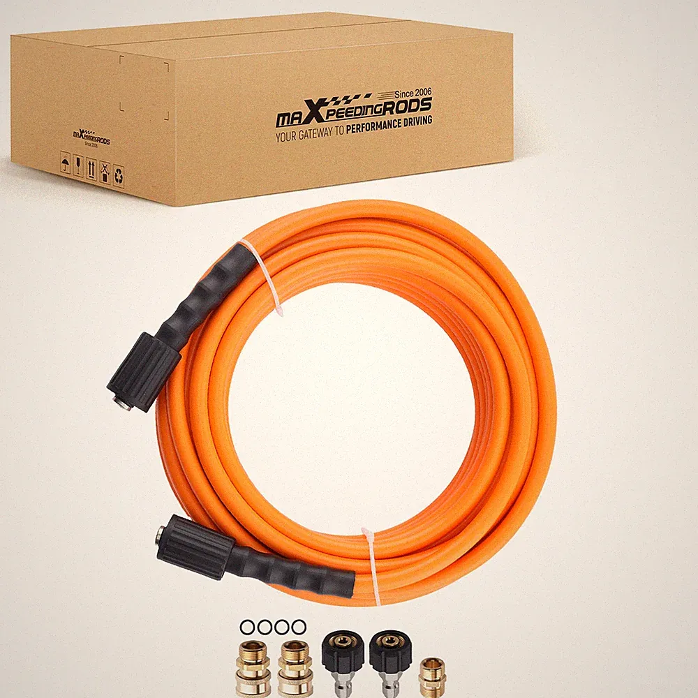 50FT High Pressure Washer Hose for Troybilt Honda Simpson 5800PSI Quick Connect