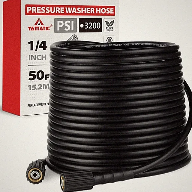 50FT Pressure Washer Hose 1/4 3200 PSI M22-14mm Kink Resistant Ryobi Greenworks