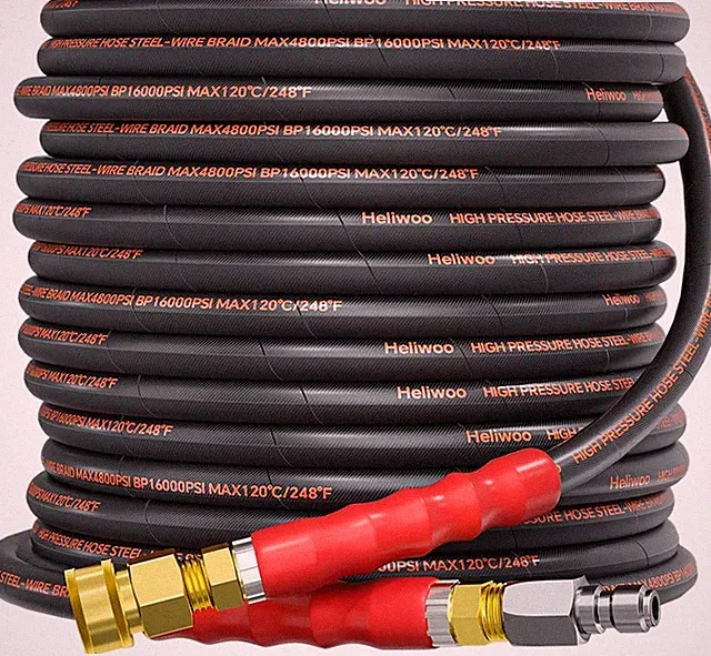 50FT Pressure Washer Hose 3/8 Inch 4800 PSI Kink Resistant High Pressure Water