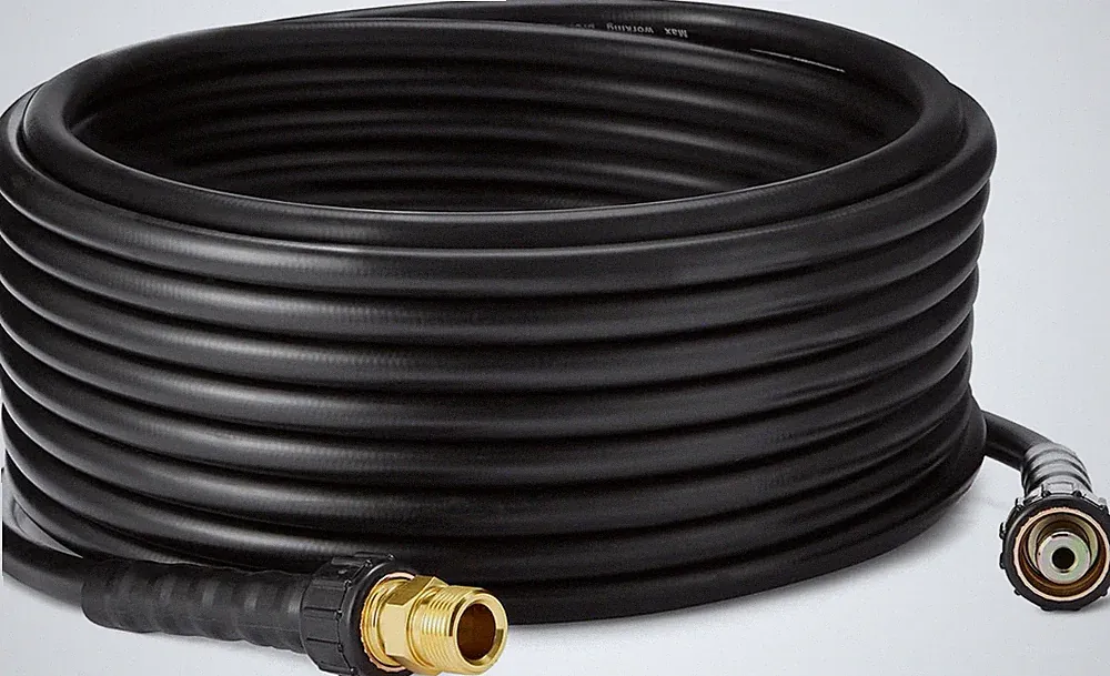 50Ft Pressure Washer Hose, 3200 PSI Rating, Flexible, 3-Layer Design, Heavy-Duty
