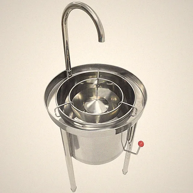 50KG Commercial Hydraulic Pressure Type Automatic Rice Washer Stainless Steel