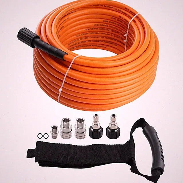 5800 PSI Pressure Washer Hose 100 Feet w/ M22-14mm to 3/8" Coupler Kink Reistant