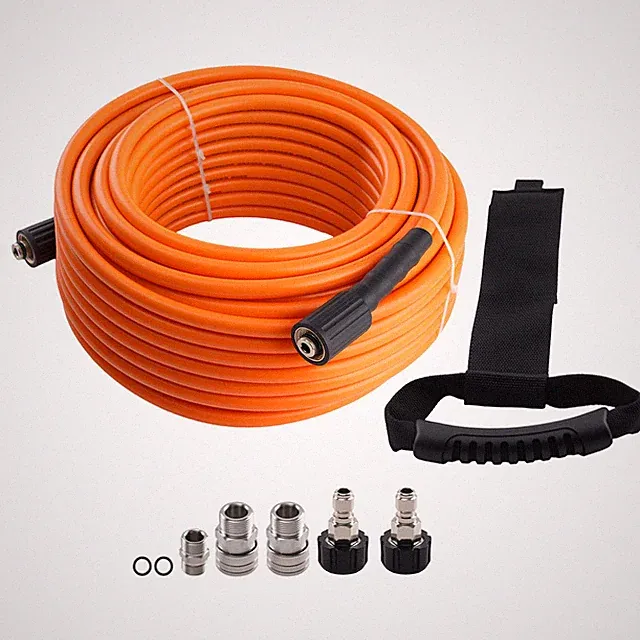 5800 PSI Pressure Washer Hose 100 Feet w/ M22-14mm to 3/8" Quick Connect Coupler