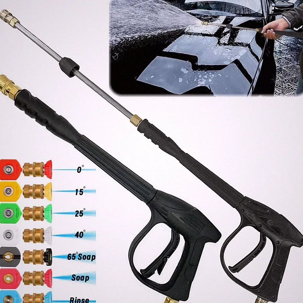 5800PSI High Pressure Car Power Washer Gun Spray Wand Lance Nozzle Kit.