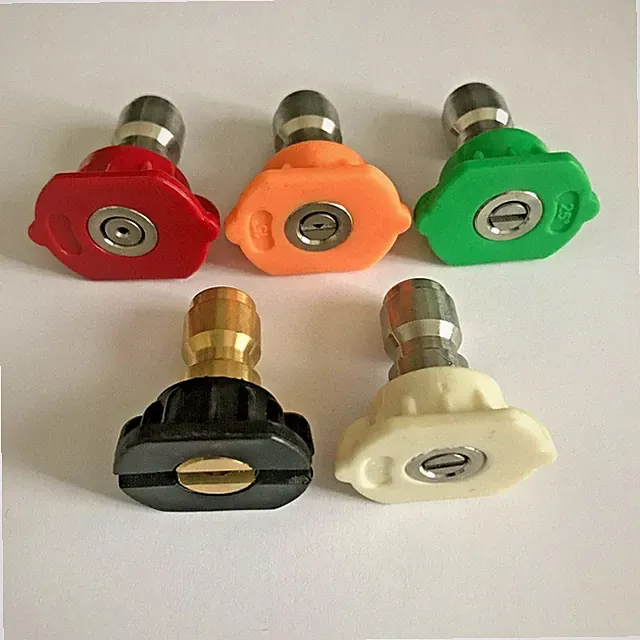 5pcs Color Coded Pressure Washer Nozzle Spray Tip Set 4500PSI