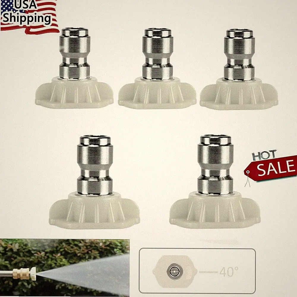 white pressure washer nozzle tips 40 degree