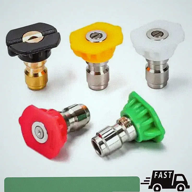 5X Pressure Washer Spray Nozzle Set Quick Connect 1/4" High Power Tips