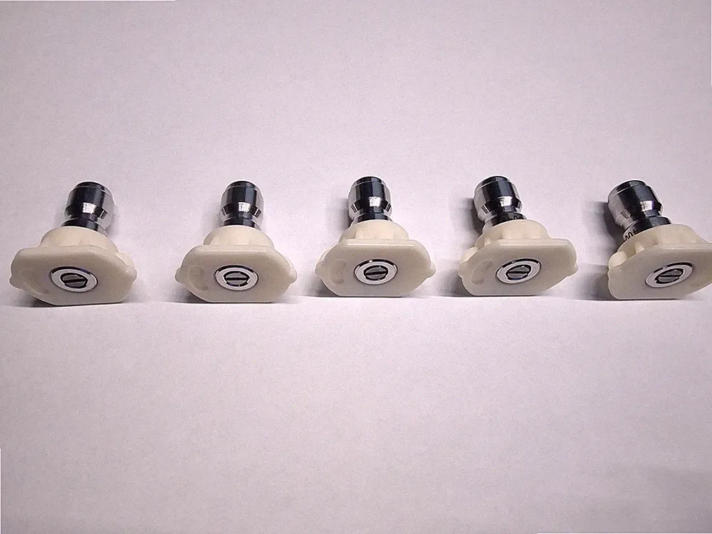 Quick Connect 1/4" 40 Degree Power Washer Spray Nozzle Pressure Washing Tip 5Pcs