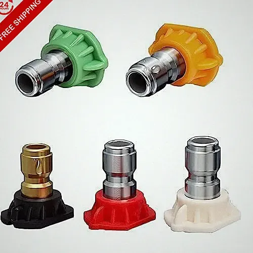 6.0 GPM Pressure Washer Nozzle Tips 5-Pack, Color Orifice, Pack of 5