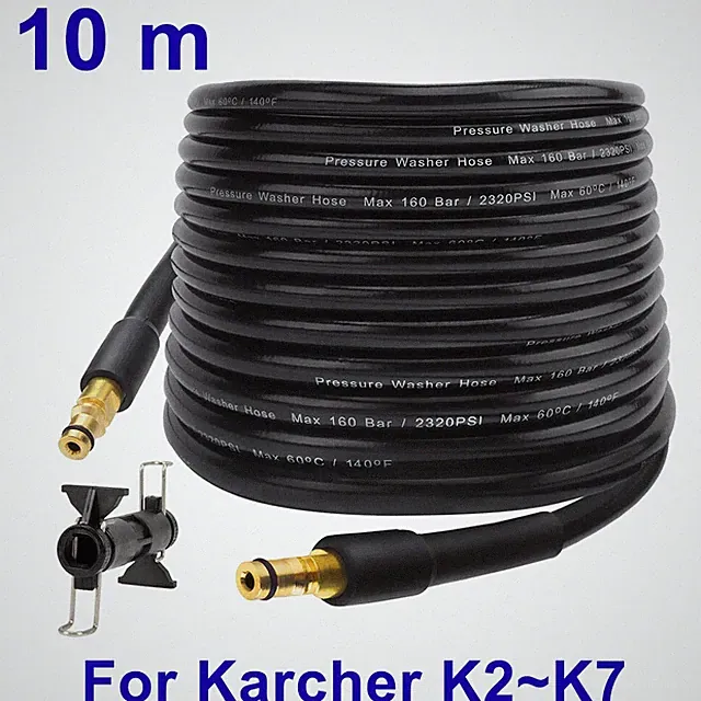 6~20m Car Washer Hose Pipe Cord Pressure Washer Water Cleaning Extension Hose