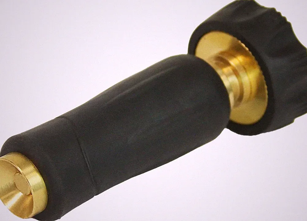 6-9472: High Pressure 3.5-inch Brass Twist Hose Nozzle, Heavy-Duty Adjustable Ga