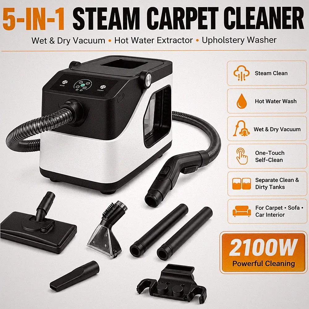 6 Gal Steam Carpet Cleaner Wet Dry Vacuum Hot Water Extractor Upholstery Washer