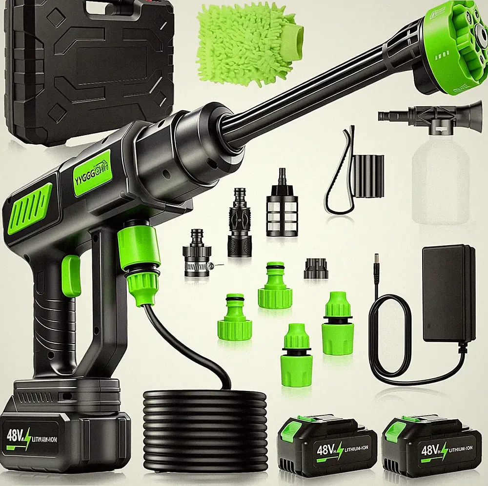 6-in-1 Portable Cordless Pressure Washer Battery Powered, 1300 PSI Cordless Powe