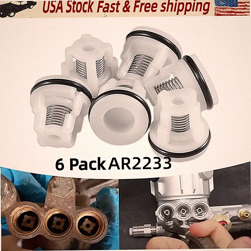6 Pack Check Valve Kit/ AR2233 Replacement Pressure Washer Pumps Valve Kit