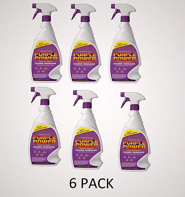 6 PACK Purple Power Concentrated Industrial Cleaner/Degreaser, 32 oz