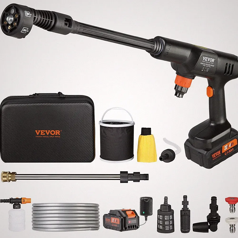 652-PSI 1.0GPM Cordless Pressure Washer with 4.0Ah Battery & 6-in-1 Nozzle