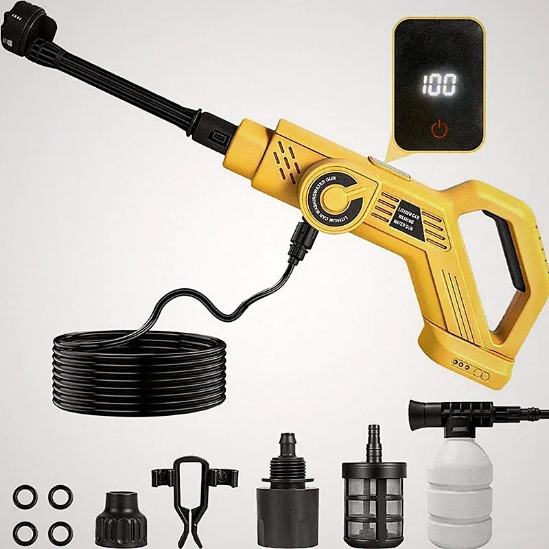 6in1 Cordless Car Washer FOR Dewalt 18V Battery High Pressure Water Spray Gun