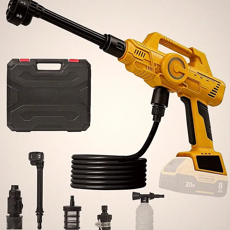 6in1 Cordless Pressure Washer Compatible with Dewalt 20V Battery(No Battery)