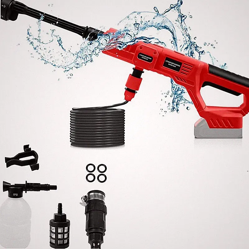 6In1 FOR Milwaukee 18V Battery Cordless Car Washer High Pressure Water Spray Gun