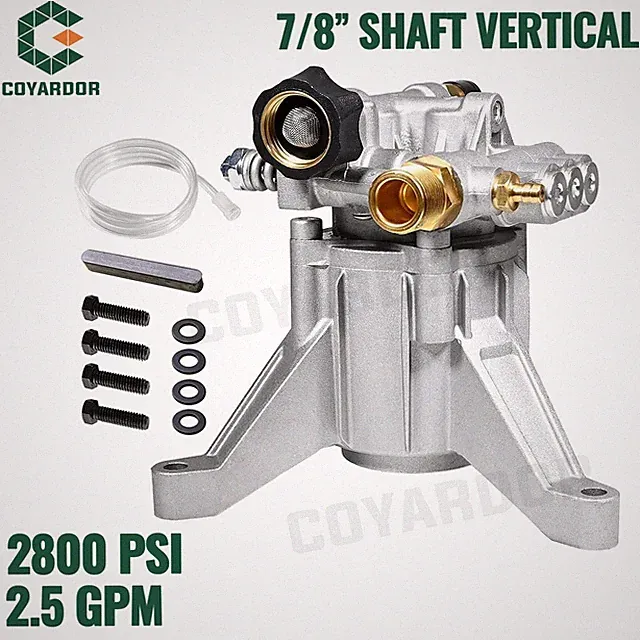 7/8" Shaft Vertical High Pressure Washer Pump 2800 psi 2.5 GPM
