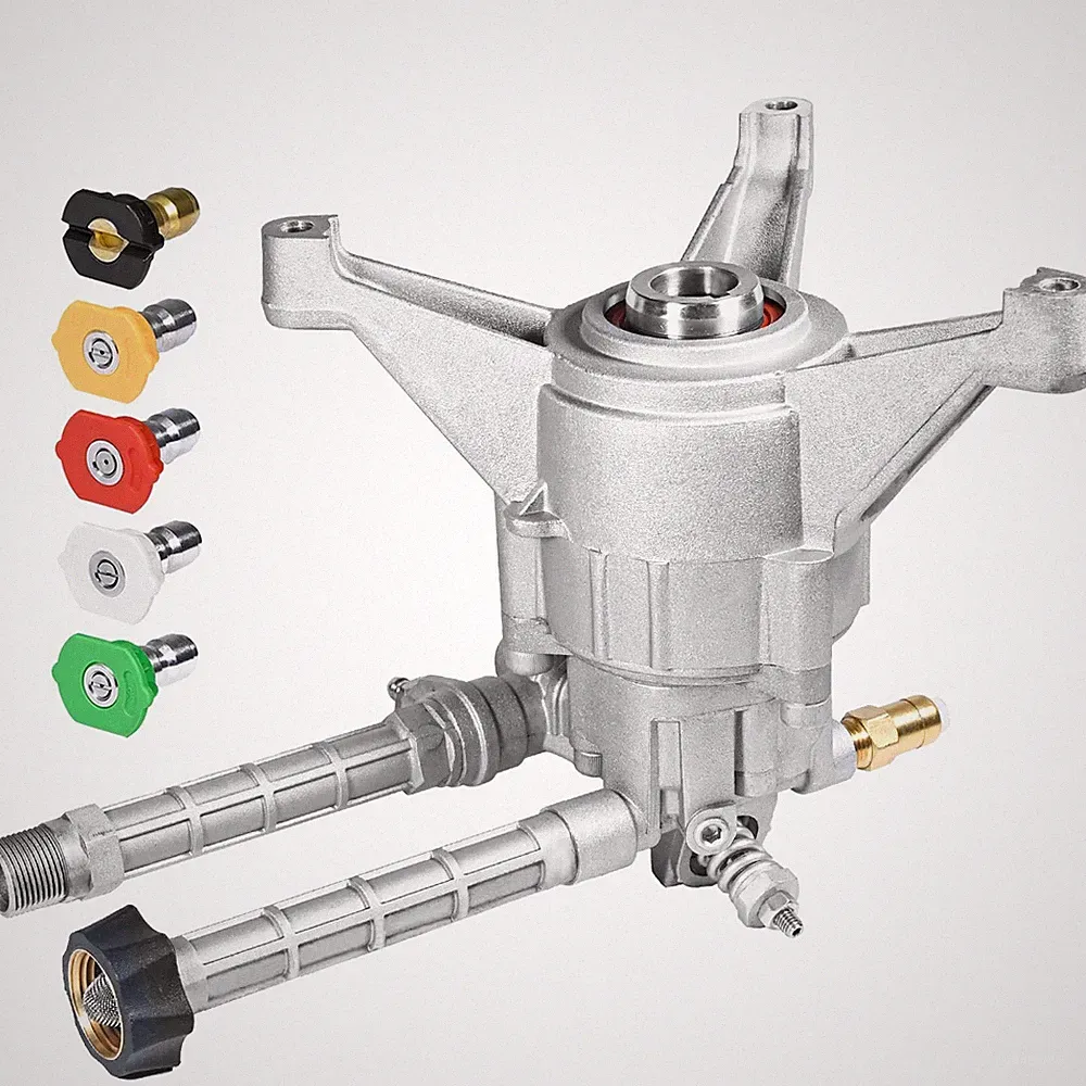 7/8" Shaft Vertical Pressure Washer Pump, 2500 PSI 2.5 GPM Front Inlet/Outlet...