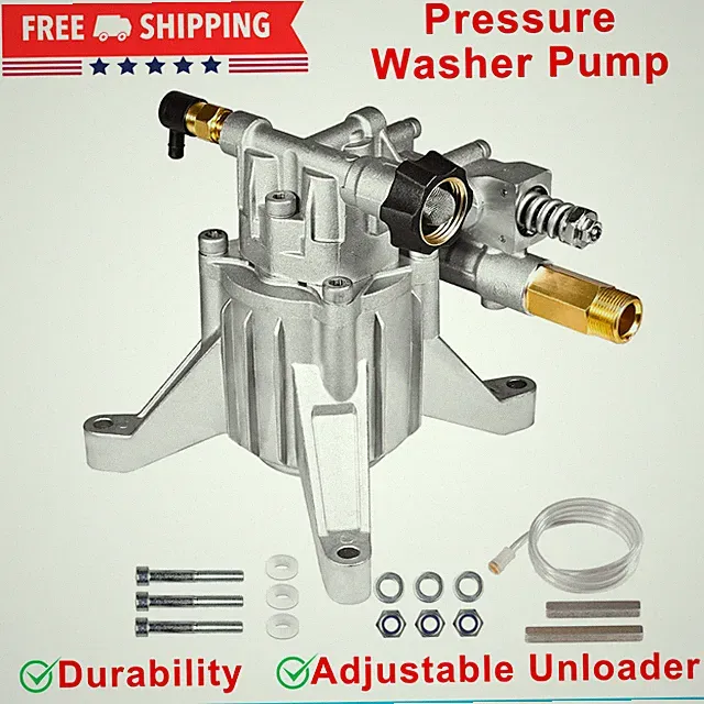 7/8" Shaft Vertical Pressure Washer Pump Power 3000 PSI, 2.5 GPM Replacement