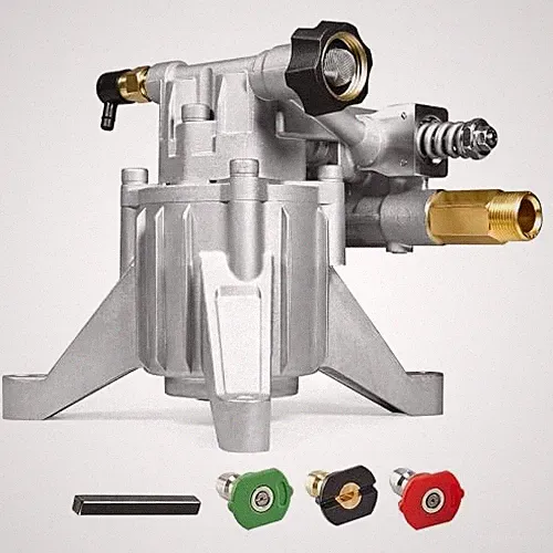 7/8" Shaft Vertical Pressure Washer Pump - Rear Inlet/Outlet Max 3100 PSI @ 2.5