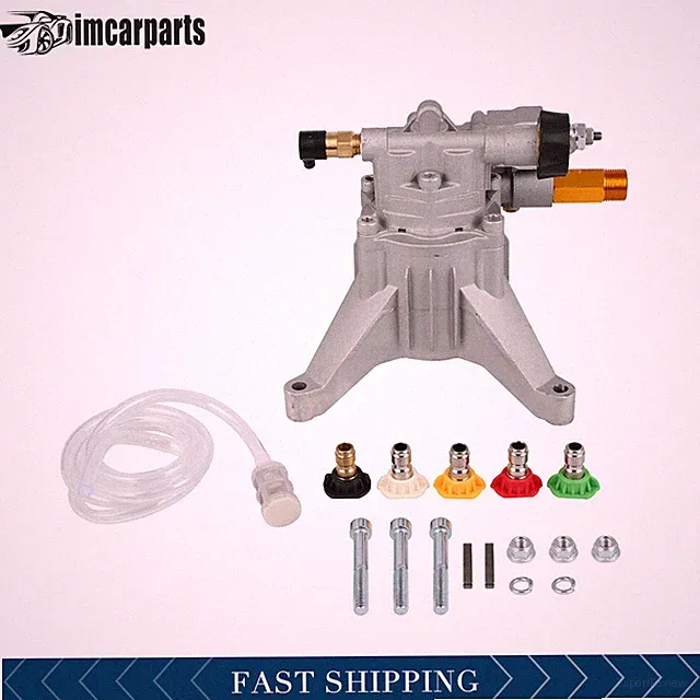 7/8" Shaft Vertical Replaced Pump 3000 PSI Pressure Washer Pump 2.5GPM 5 Nozzles