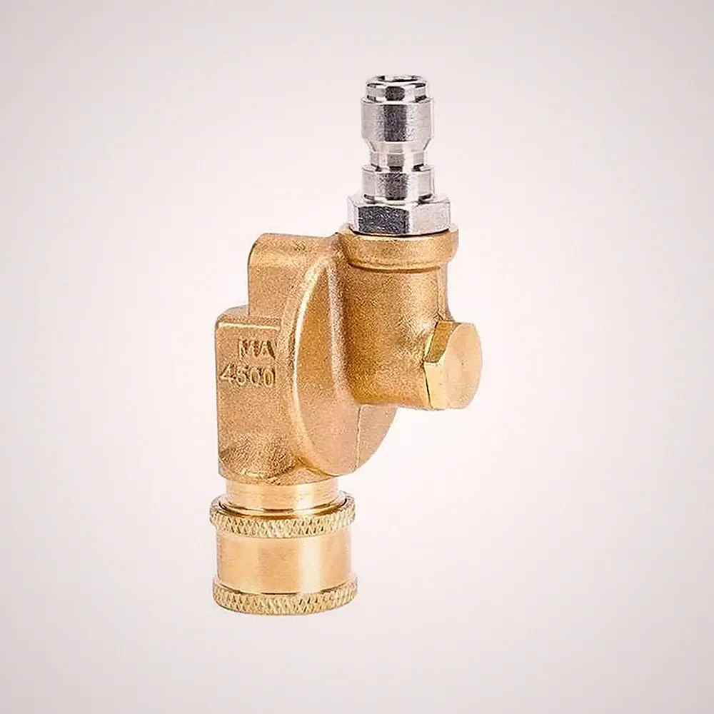 7 Angles Adjustable Coupler 4500 PSI Brass 1/4 QC For Pressure Washer Nozzle