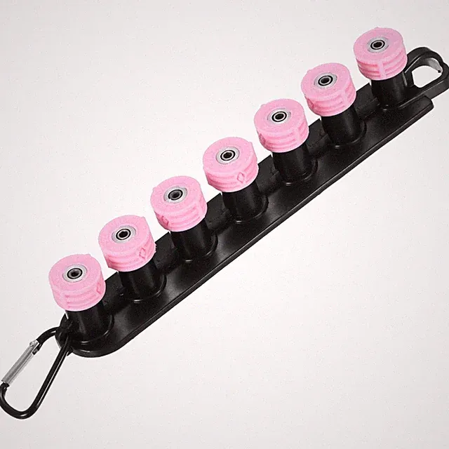 7-Pack 1/4" Quick Connect, Orifice 4.0 Pressure Washer Tips with Holder [Pink]