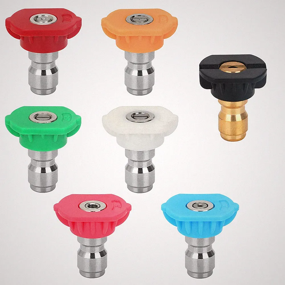 7 PCS Pressure Washer Nozzle Set 1/4 Inch Connect 2.5 GPM 4500 PSI Rated