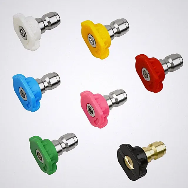 7 Pcs Pressure Washer Spray Nozzle Tips Multiple Degrees 1/4" Quick Connection