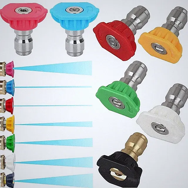 7 PCS Pressure Washer Spray Nozzles Tips Set 1/4 Inch Quick 2.5 GPM 4500 PSI